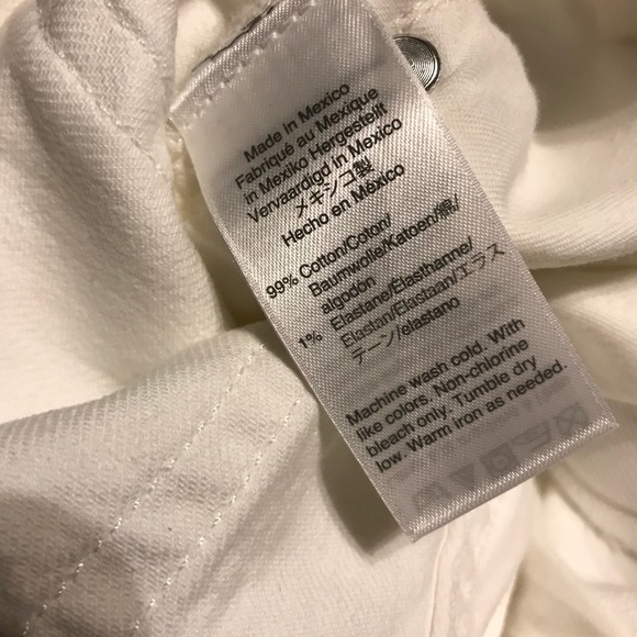 J. Crew Slim Broken-In Boyfriend White Jeans Sz 28 - Picture 8 of 8